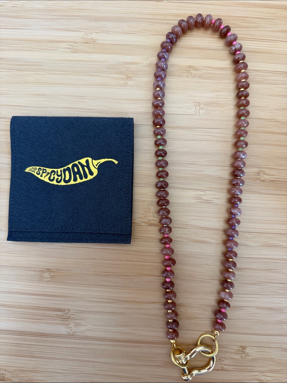 Spicy Dan x Parke Chocolate Gold Necklace